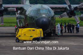 Bantuan Dari China Tiba Di Jakarta